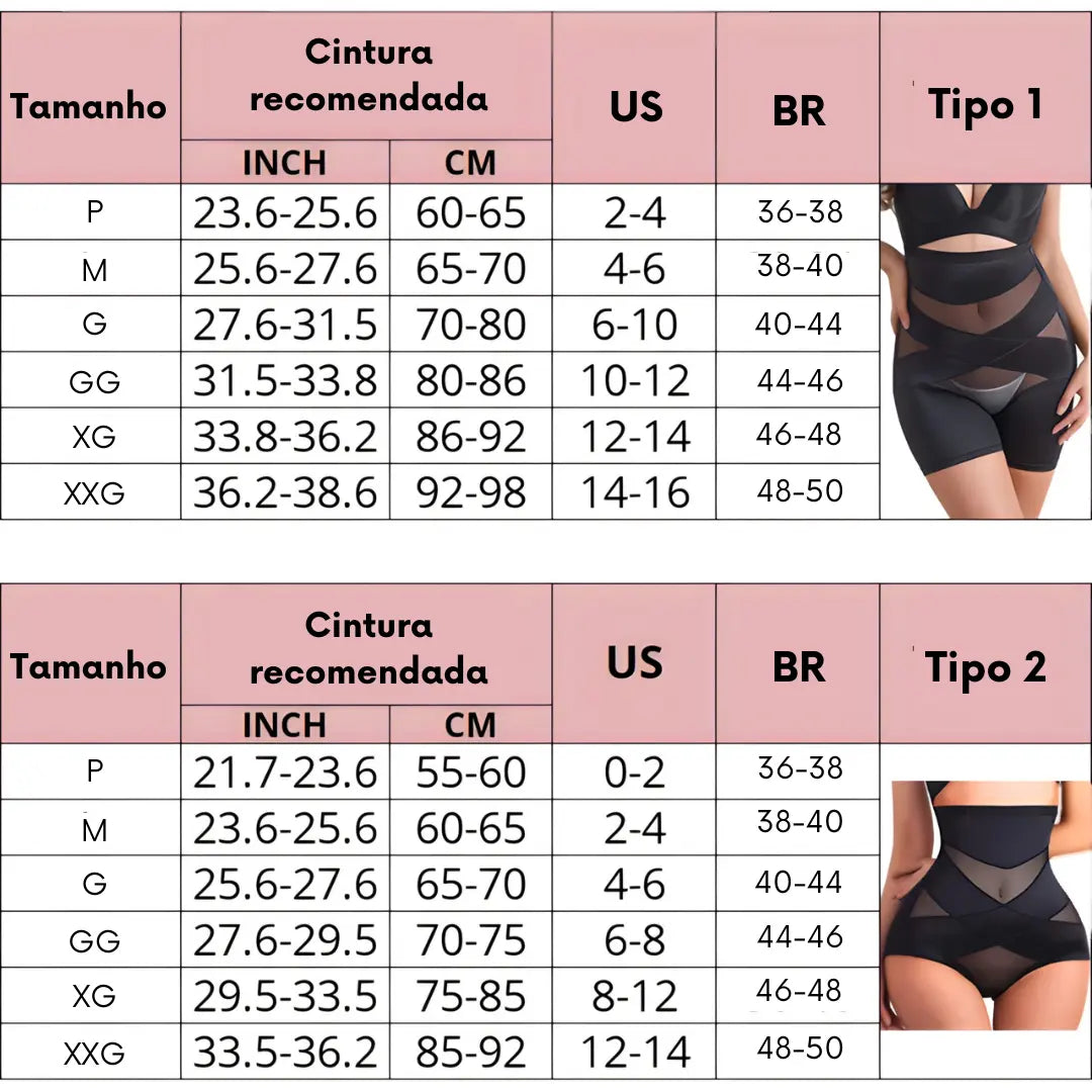 Short Modelador X Shapewear - [Pague 1 & Leve 2]