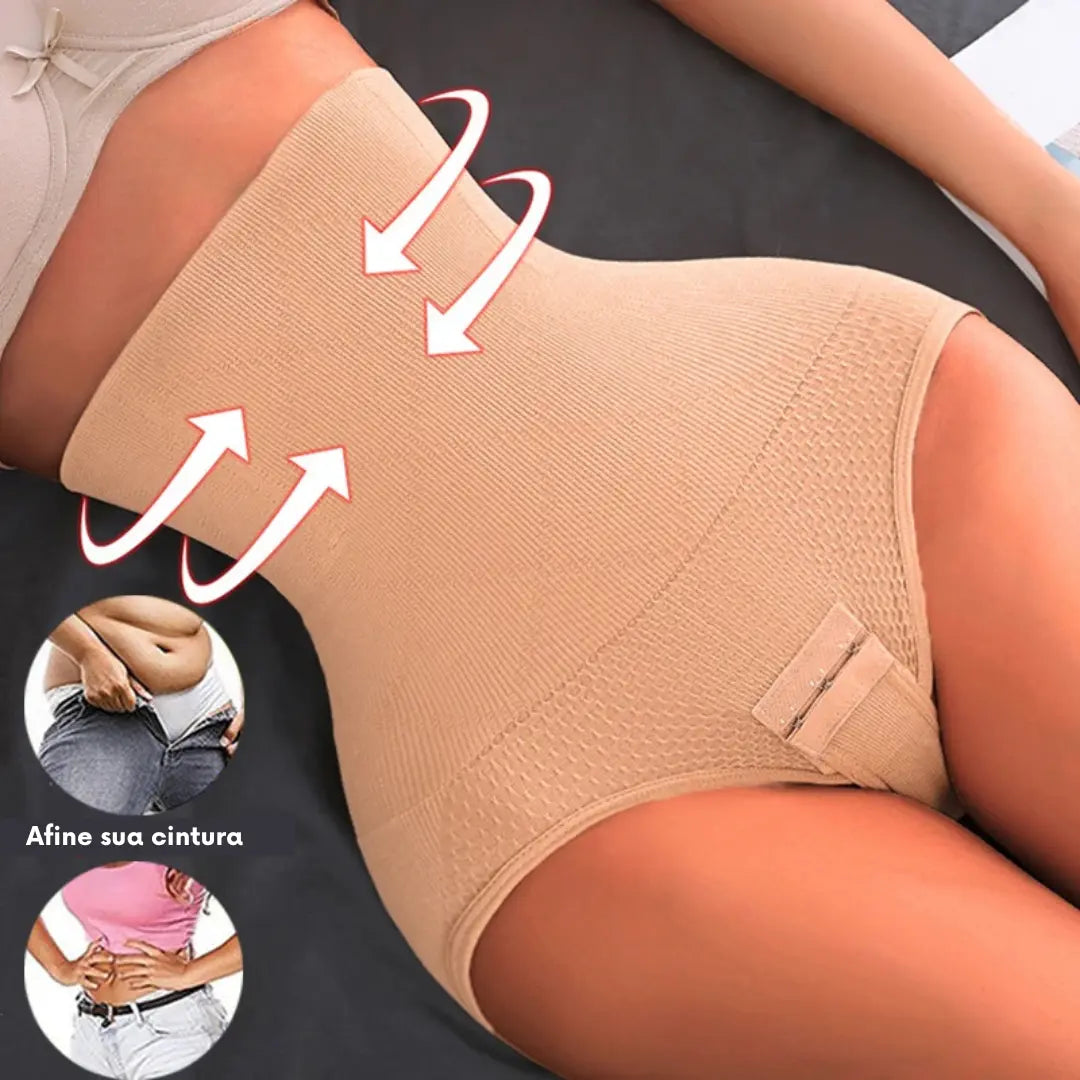 Calcinha Modeladora com Fecho Higiênico Model Shaper - [Pague 1 Leve 3]