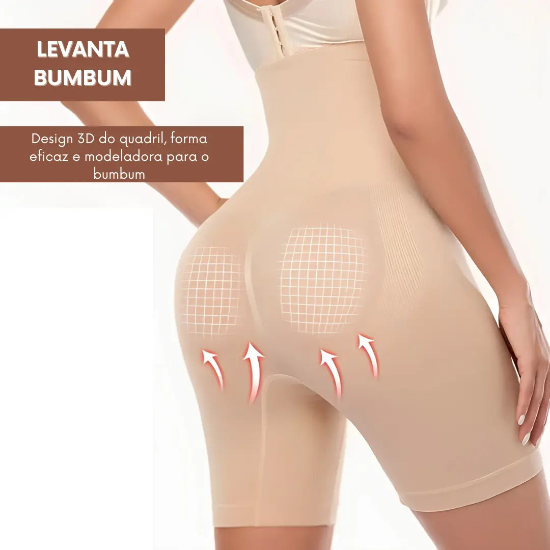 Bermuda Modeladora de Cintura Alta Model Shaper® - [Compre 1 & Leve 2]