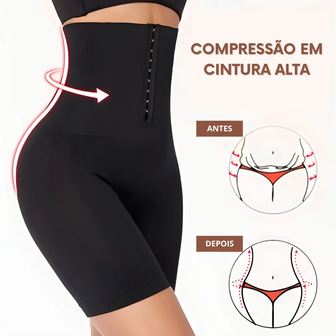 Bermuda Modeladora de Cintura Alta Model Shaper® - [Compre 1 & Leve 2]