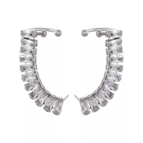 Brinco Ear Cuff Com Zircônias