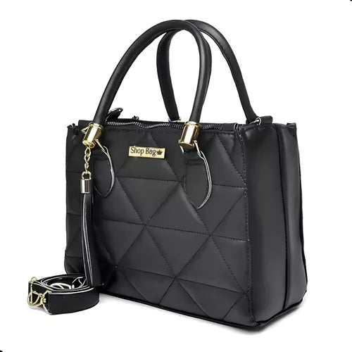 Bolsa Feminina Lorena Transversal Shopbag Dubai Cor Preto