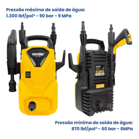 Lavadora de alta pressão 1300 Libras LAV1300 Potência 1200w Com Acessórios VONDER