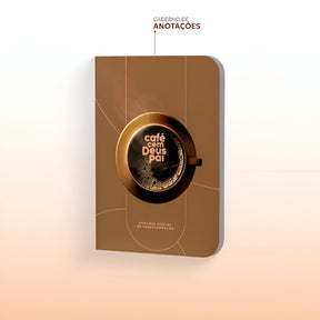 Kit Café Com Deus Pai 2025 Marca Página + Caderno de Anotações Junior Rostirola