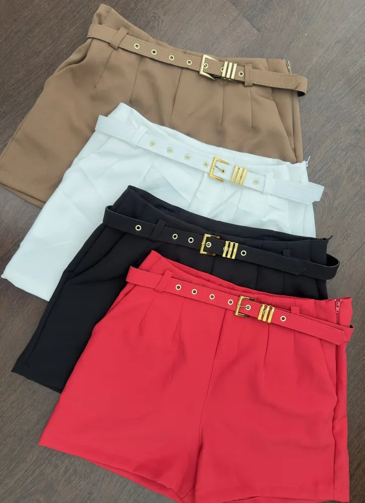 SHORTS ZARA COM CINTO  ALFAIATARIA