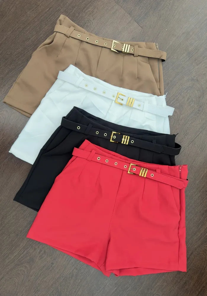 SHORTS ZARA COM CINTO  ALFAIATARIA