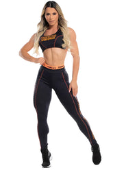 Legging Sports + Top Sports Orange