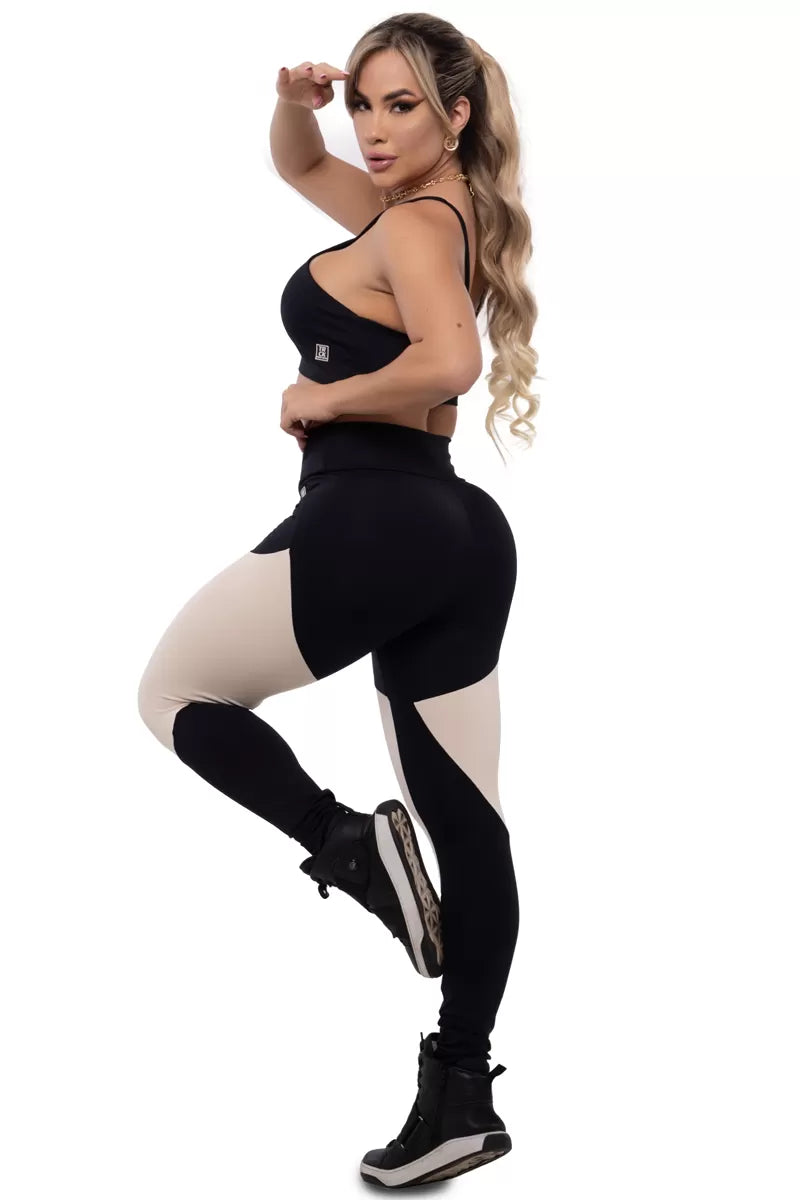 Conjunto Legging e Top Alure Black Trincks