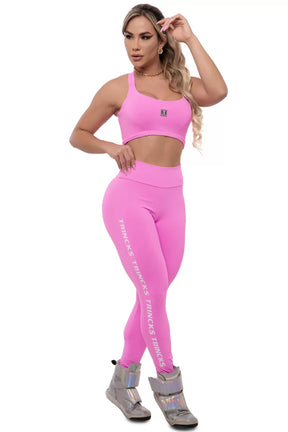 Conjunto Legging e Top Basic Rosa