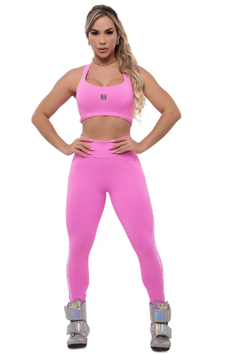 Conjunto Legging e Top Basic Rosa