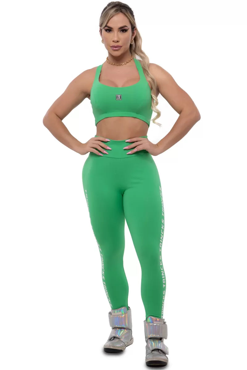 Conjunto Legging e Top Basic Verde